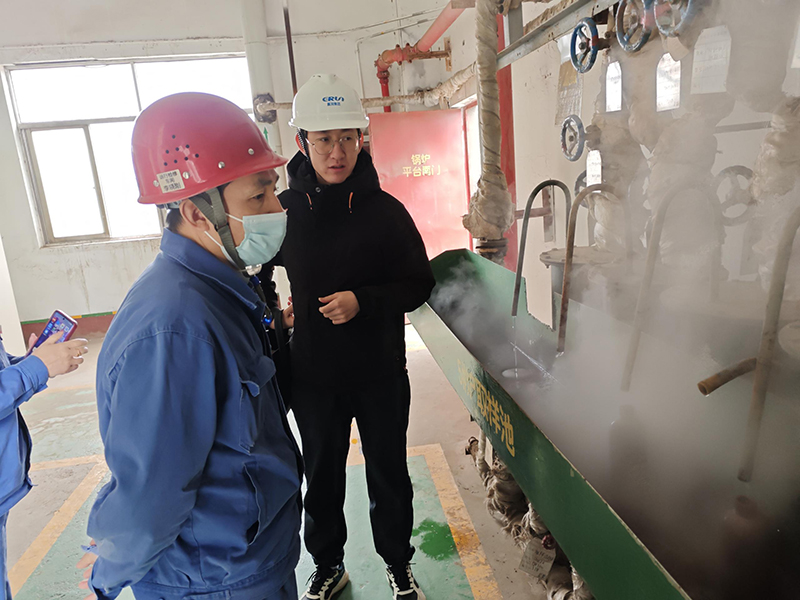 電廠鍋爐水汽取樣池現場